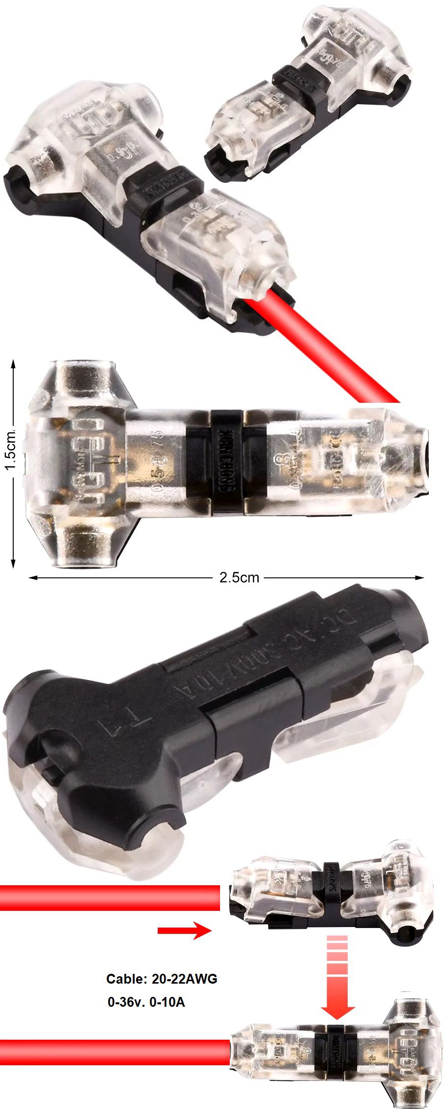 Borna Click tipo T 1Pin